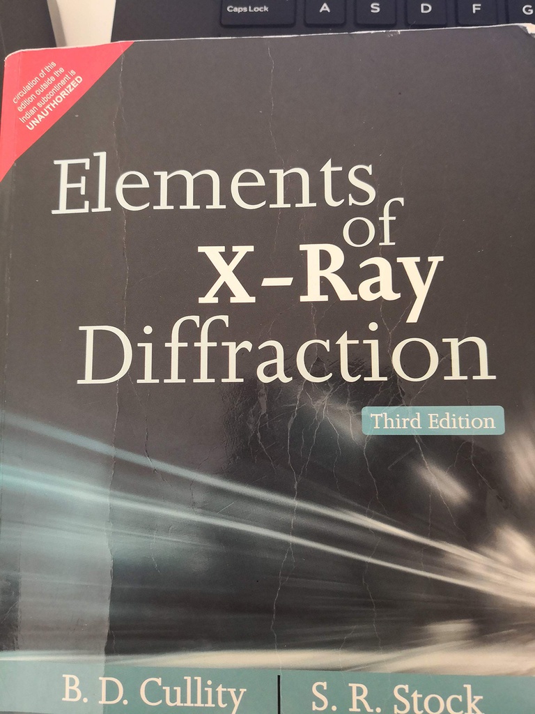 Elements of X-Ray Diffraction 3e