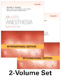 Miller's Anesthesia, IE, 2 VOL Set: 9ed | Bazaar International